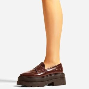 Leather Flatform Loafer never worn